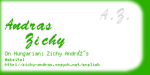 andras zichy business card